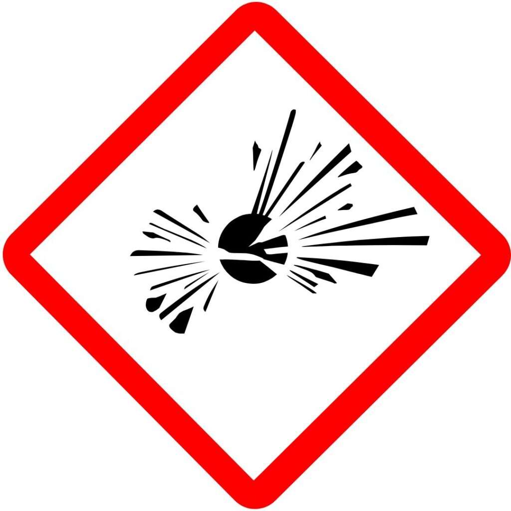 Explosive hazard symbol
