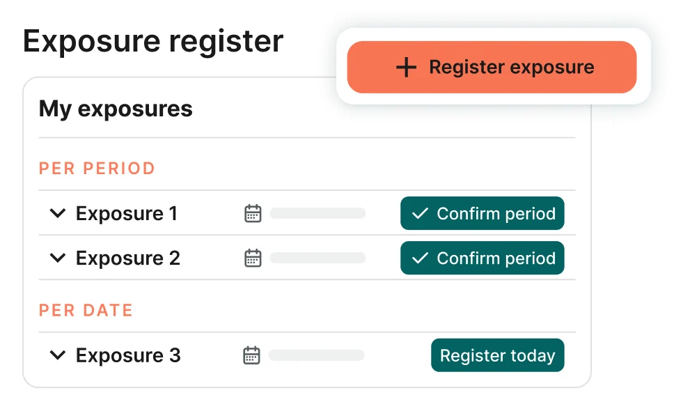 Exposure register