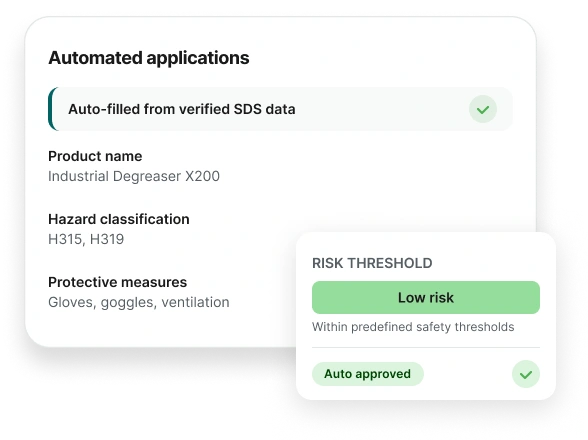 ChemCenter chemical approval feature